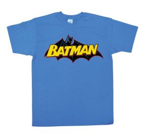 BATMAN Retro Logo Superhero Gotham Cult TV Heavy Cotton t-shirt All Sizes 
