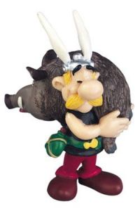 Asterix Figure Asterix holding a Boar 6 cm