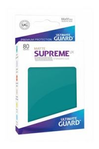 Ultimate Guard SUPREME UX STANDARD Size Card Sleeves 80 PETROL BLUE 