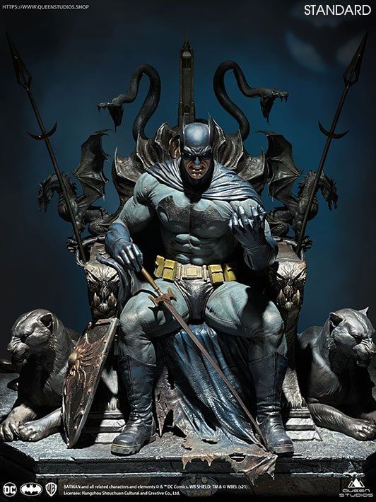 DC Comics Statue 1/4 Batman on Throne 75 cm Queen Studios