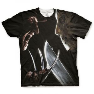 Freddy vs Jason Allover printed t-shirt | S, M, L, XL, XXL
