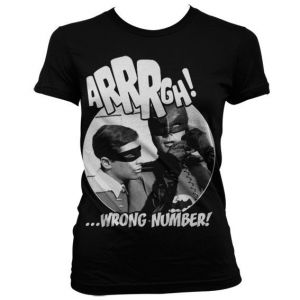 Arrrgh - Wrong Number Girly T-Shirt (Black)