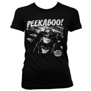 Peekaboo! Girly T-Shirt (Black)