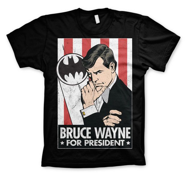 Bruce Wayne For President T-Shirt (Black)