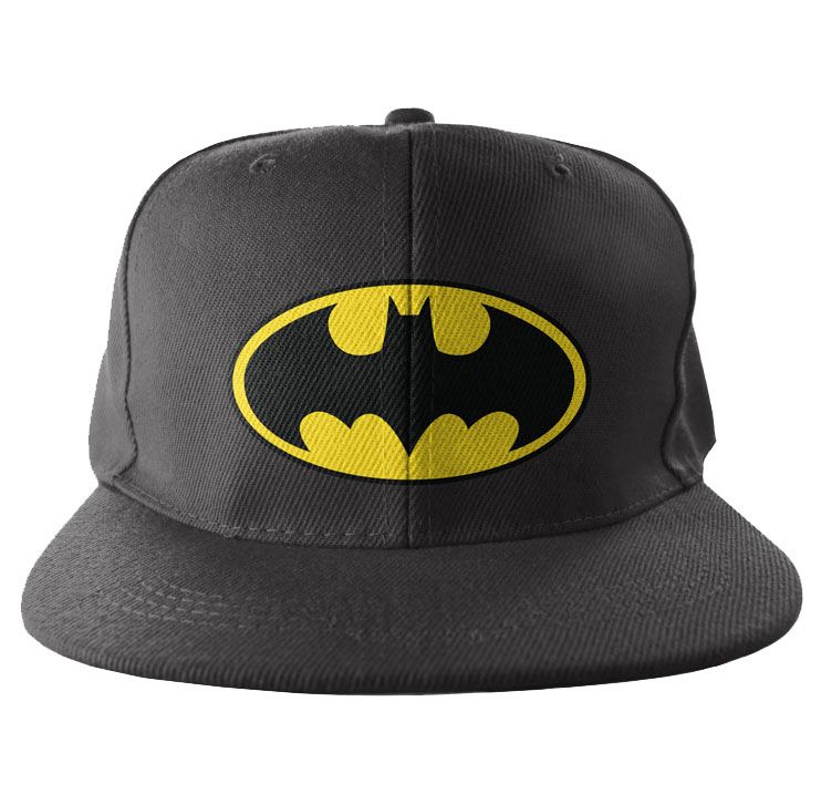 Batman Signal Logo Embroidered Snapback Cap