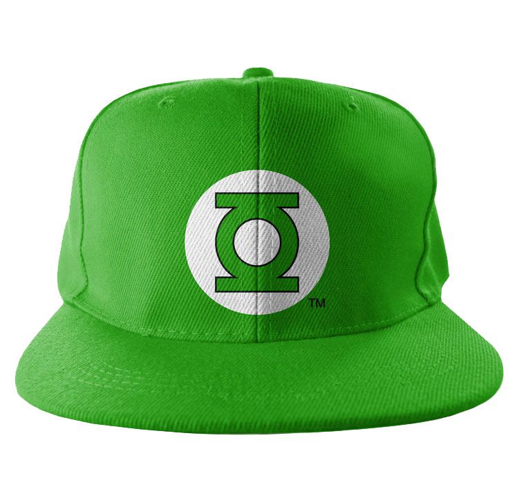 Green Lantern Logo Embroidered Snapback Cap
