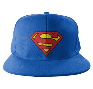 Superman Shield Embroidered Snapback Cap