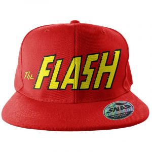 The Flash Text Logo Embroidered Snapback Cap