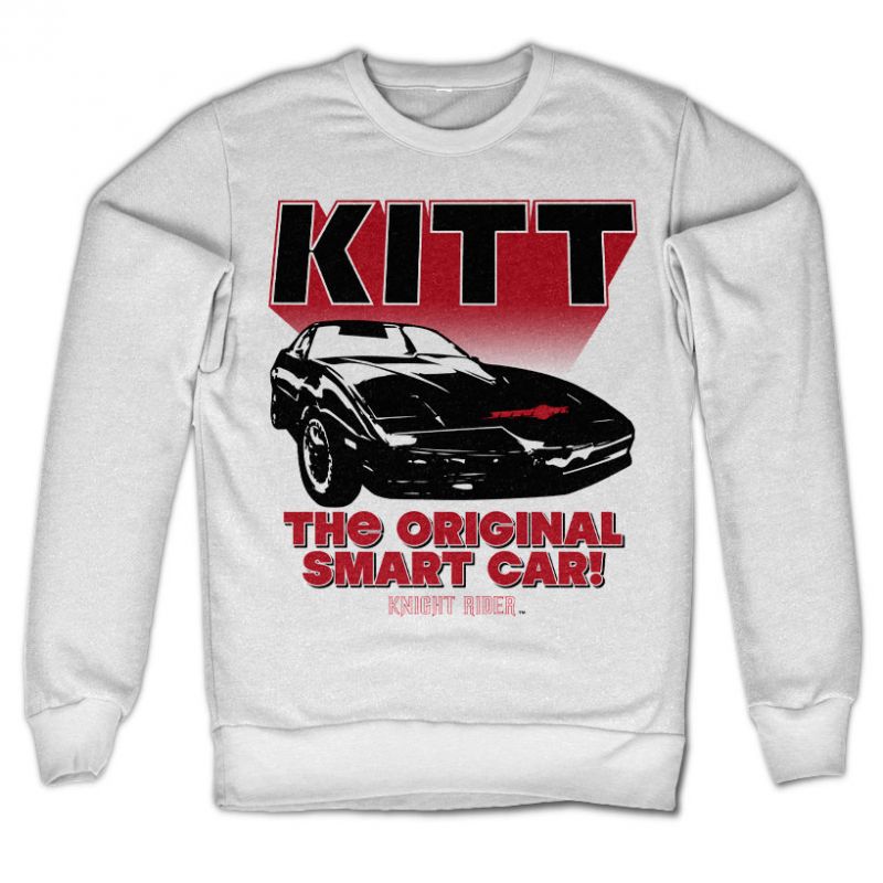 Knight Rider - KITT The Original Smart Car Sweatshirt (White)