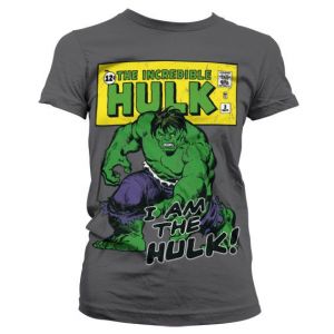 The Hulk - I Am The Hulk Girly T-Shirt (D.Grey) | XL