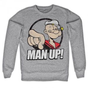 Popeye - Man Up! Sweatshirt (H.Grey)