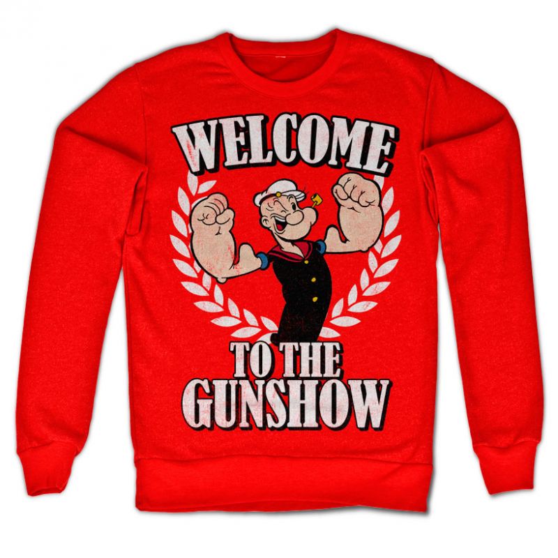 Popeye - Welcome To The Gunshow Sweatshirt (Red)