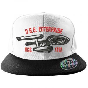 Star Trek U.S.S. Enterprise Snapback Cap (Black/White)