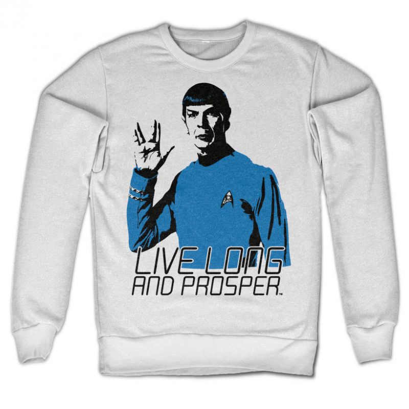 Star Trek - Live Long And Prosper Sweatshirt (White)