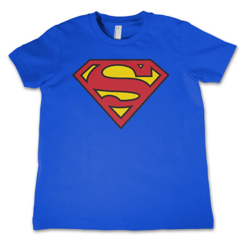 Superman Shield Kids T-Shirt (Blue)