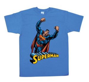 Superman Flying T-Shirt (Blue)