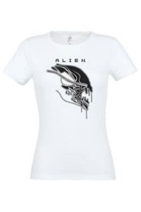 Alien Ladies T-Shirt Face Geek Store