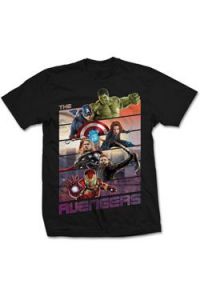 Marvel Comics T-Shirt The Avengers Bars  Size L