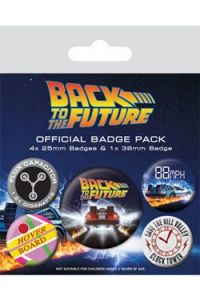 Back to the Future Pin-Back Buttons 5-Pack DeLorean Pyramid International