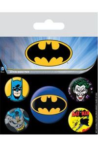 Batman Pin Badges 5-Pack