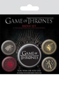 Game Of Thrones Pin-Back Buttons 5-Pack Great Houses Pyramid International