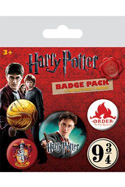 Harry Potter Pin-Back Buttons 5-Pack Gryffindor Pyramid International
