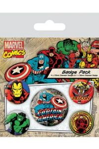 Marvel Comics Pin Badges 5-Pack Captain America Pyramid International