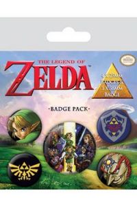 The Legend of Zelda Pin-Back Buttons 5-Pack Link