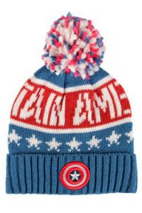 Captain America Beanie Knitted Logo