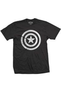 Captain America Civil War T-Shirt Basic Shield Distressed Size XXL