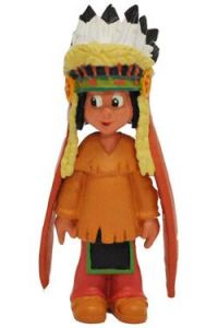 Yakari Figure Yakari With Headdress 6 cm Bullyland