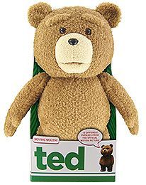 Ted Talking Plush Figure with Moving Mouth Rated 40 cm