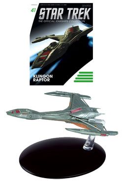 Star Trek Official Starships Collection Magazine with Model #41 Klingon Raptor Eaglemoss Publications Ltd.