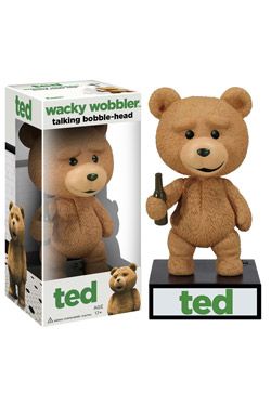 Ted Wacky Wobbler Bobble-Head with Sound Talking Ted 15 cm Funko