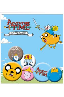 Adventure Time Pin Badges 6-Pack Jake GB eye