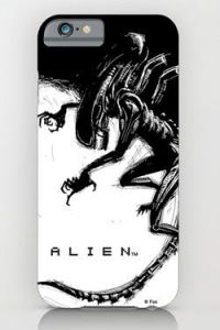Alien iPhone 6 Case Xenomorph Black & White Comic