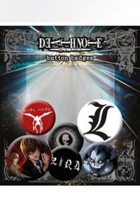 Death Note Pin Badges 6-Pack Mix