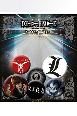 Death Note Pin Badges 6-Pack Mix GYE