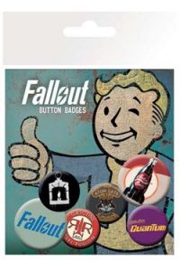 Fallout Pin Badges 6-Pack Mix 2