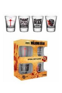 Walking Dead Shotglass 4-Pack Symbols