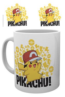 Pokemon Mug Ash Hat Pikachu GB eye