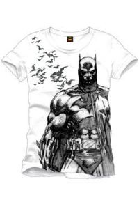 Batman T-Shirt Bats white Size M