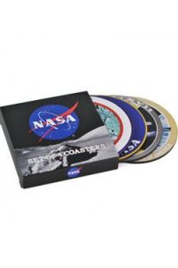 NASA Coaster 4-Pack Badges Half Moon Bay