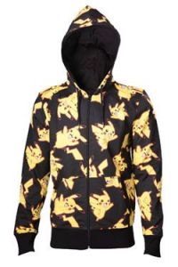 Pokemon Hooded Sweater Pikachu All Over Size L
