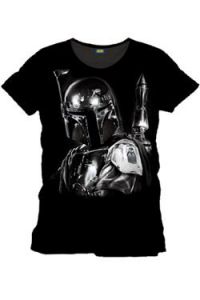 Star Wars T-Shirt Silver Boba Fett Size XL