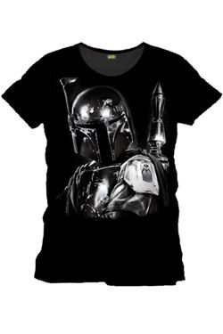 Star Wars T-Shirt Silver Boba Fett Size XL CODI