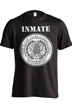 Prison Break T-Shirt Fox River Inmate Black Size L Other