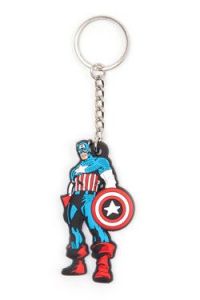 Marvel Comics Rubber Keychain Comic Captain America Bioworld EU