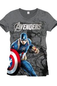 Avengers Age of Ultron T-Shirt Captain America Size L