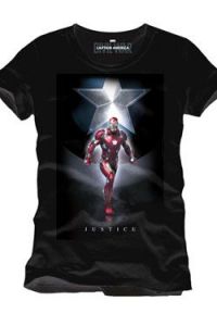 Captain America Civil War T-Shirt Justice Size L